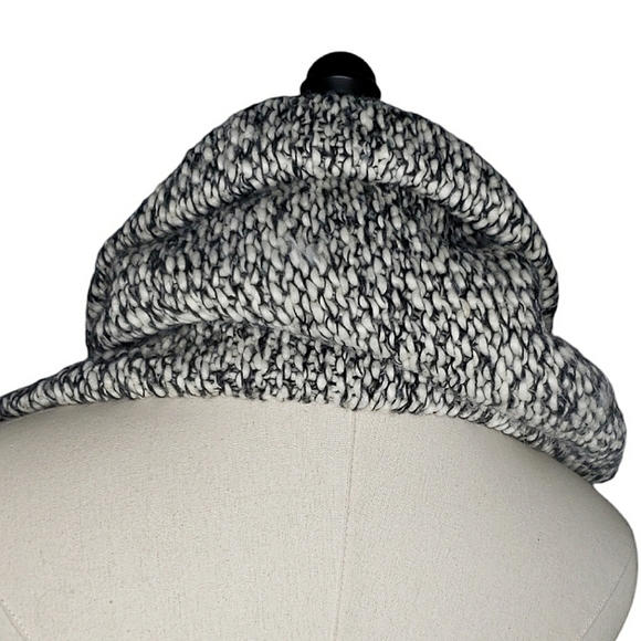 Loft Infiniti Double Layer Cowl Neck Knit Mottled Thick Chunky Neck Scarf OS - Picture 4 of 7